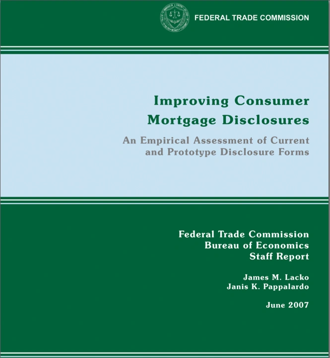 Improving Consumer Mortgage Disclosures An Empirical Assessment of