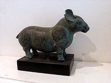 Giant hyrax-like Chinese figurine, reproduction 1, Dr Christine Janis