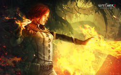 Tw2 art Triss casting spells