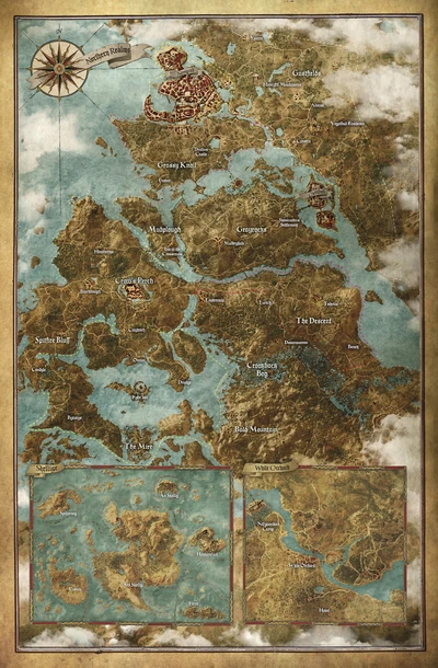 Mappa del mondo ufficiale di The Witcher 3