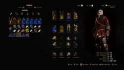 The Witcher 3 Wild Hunt Inventory OLD RGB