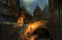 Loading Temple quarter night.png (518 KB) Quartiere del Tempio di notte - concept art