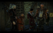 Geralt e Zoltan a Flotsam in TW2