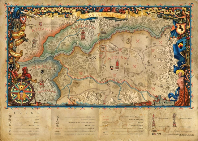 Mappa della Valle del Pontar