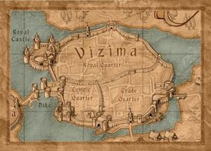 Map New Vizima framed