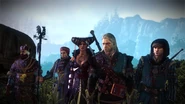 Geralt, Henselt, Dethmold, Sheala de Tansarville e Vernon Roche
