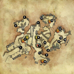 Al punto 4, l'uscita per le Cripte naniche