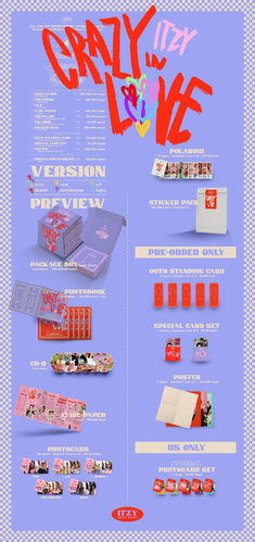 ITZY - [CRAZY IN LOVE] (1st Album Special Edition JEWELCASE