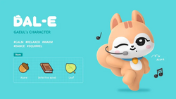 IVE ガウル オリジナルMINIVE SCHOOL 20PLUSH DAL-E Minive - Character Plush Doll - Dal-E - Gaeul - Hey!Hallyu
