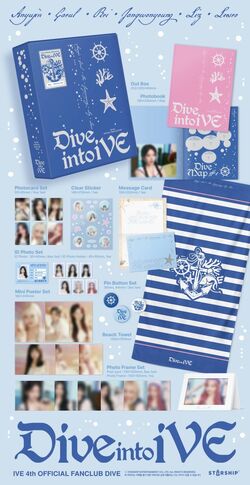 IVE 1ST 2ST OFFICIAL FANCLUB dive セット IVE - 1st Official Fanclub DIVE Membership Event Official
