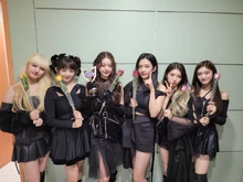 IVE with their first music show trophy