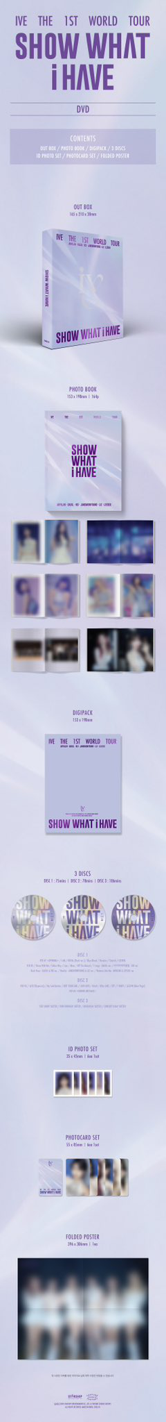 K-POP・アジア IVE SHOW WHAT I HAVE Blu-ray IVE - THE 1ST WORLD TOUR [SHOW WHAT I HAVE] Blu-ray – KPOP