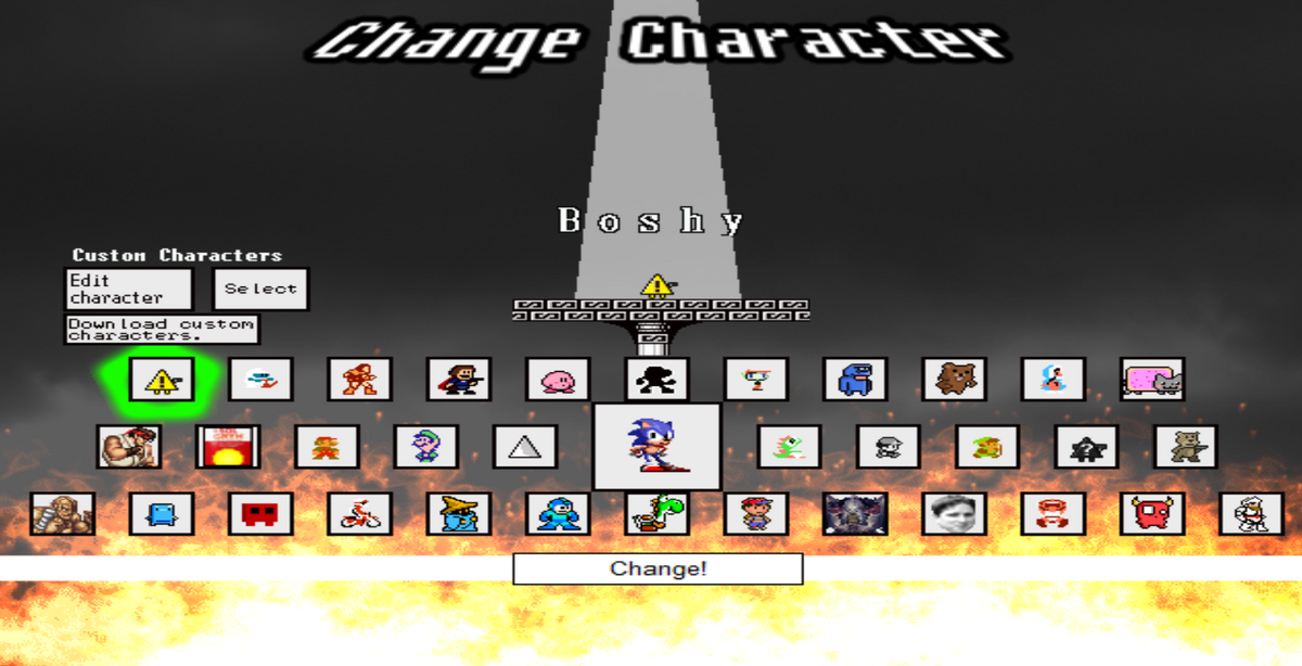 Default Characters I Wanna Be The Boshy Wiki Fandom