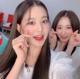 Wonyoung and Chaeyeon Selca