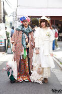 http://tokyofashion.com/japanese-girls-handmade-fashion-death-doll-harajuku/ (331 KB) Mori Girl street snap with alternative fashion girl