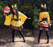 Pikachu cosplay wa lolita kimono dress by darlingarmy-d7b68tu