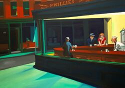 Nighthawk - painting by Edward Hopper
