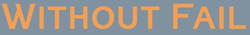 Without Fail Nav Logo