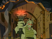 Shendu using his Talisman Locator.