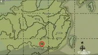 The location of Chi Master Fong's shrine marked by the red circle