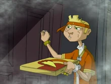 Strikemaster Ice delivering a pizza to the mystic