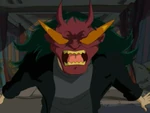 Chow wearing Rairakku's Mask