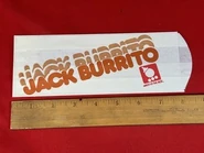 A Jack Burrito wrapper.