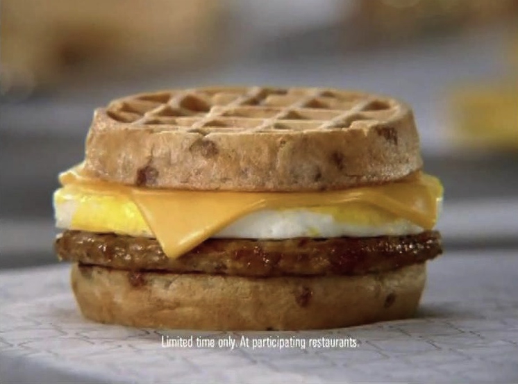 jack in the box waffle sandwich