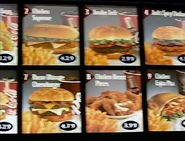 A menu seen in the 2002 commercial Pads.