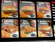 A menu seen in the 2002 commercial Pads.