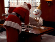 Jack meeting with Santa Claus.