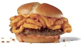 Sriracha Curly Fry Burger