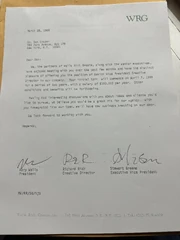 A prop letter produced for Mad Men