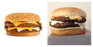 Foodpixer comparison of a promotional image with the real thing.
