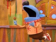 Jack jumping, trying to save the Hammer Dulcimer