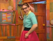 Dancy Nancy entering the clubhouse