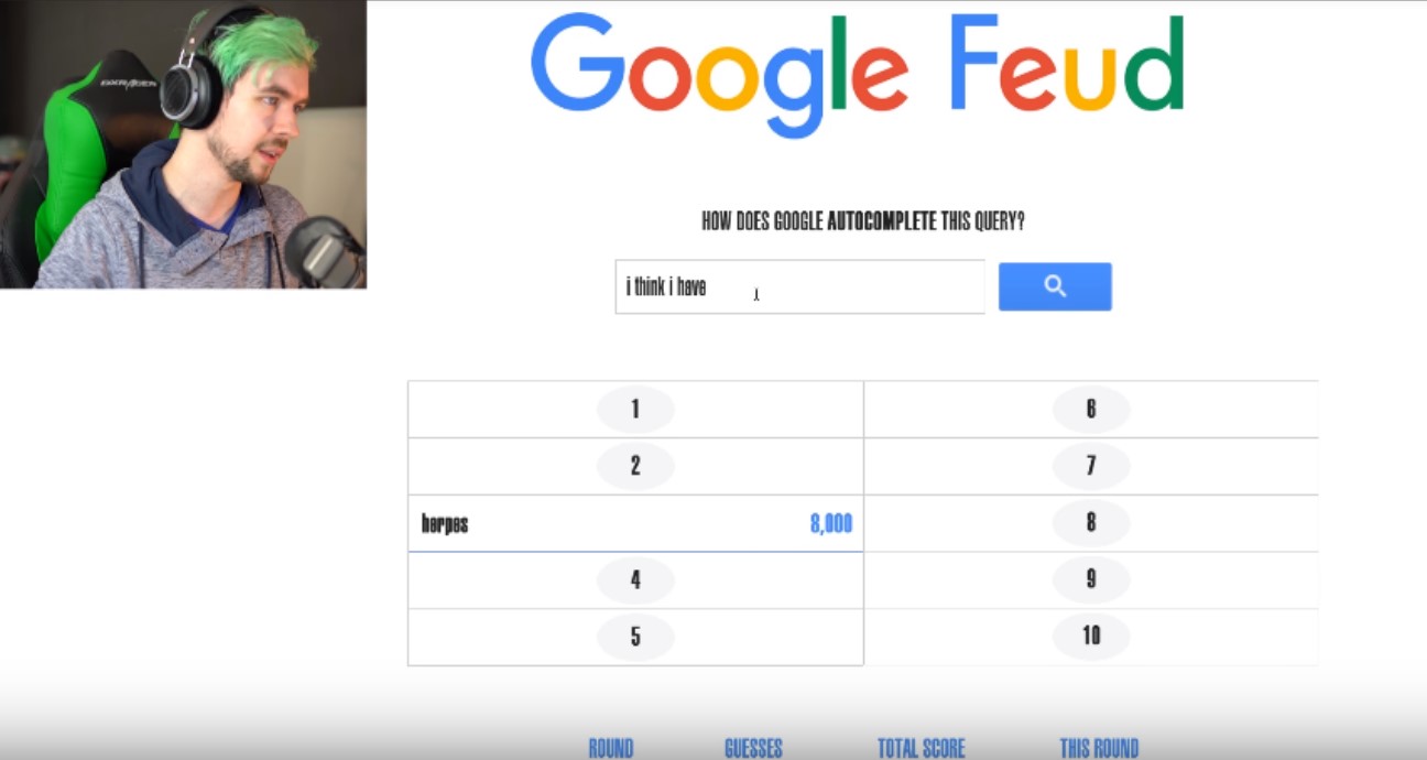 jacksepticeye WHAT KIND OF ANSWERS ARE THOSE??, Google Feud