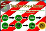 Candy Cane counter at the first day of the party