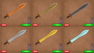 The Gladius in all ores