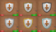 The Pointed Shield in different ores