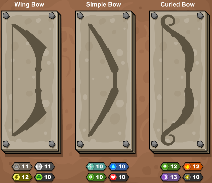 So I made a joke save slot in Jacksmith where I screw around with the  weapon making, and idek how but I managed to make some unholy shaped  bows : r/flipline