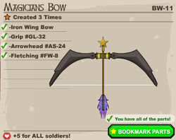 So I made a joke save slot in Jacksmith where I screw around with the  weapon making, and idek how but I managed to make some unholy shaped  bows : r/flipline