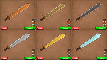The Longswords in different ores