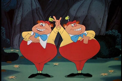 Tweedle Dee & Dum from Alice in Wonderland 