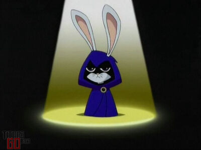 Raven as a bunny
