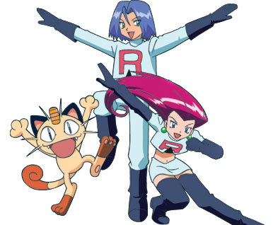 pokemon #teamrocket #meowth #jessieprimeape #arbokweezing #james