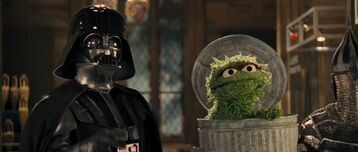 Oscar the Grouch with Darth Vader