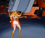 She-Ra lifts a tank