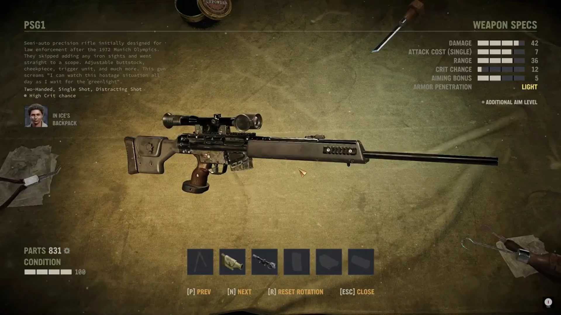 H&K PSG 1 Sniper Rifle | Jagged Alliance Wiki | Fandom