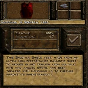 A mint condition vest supplemented by ceramic plates.